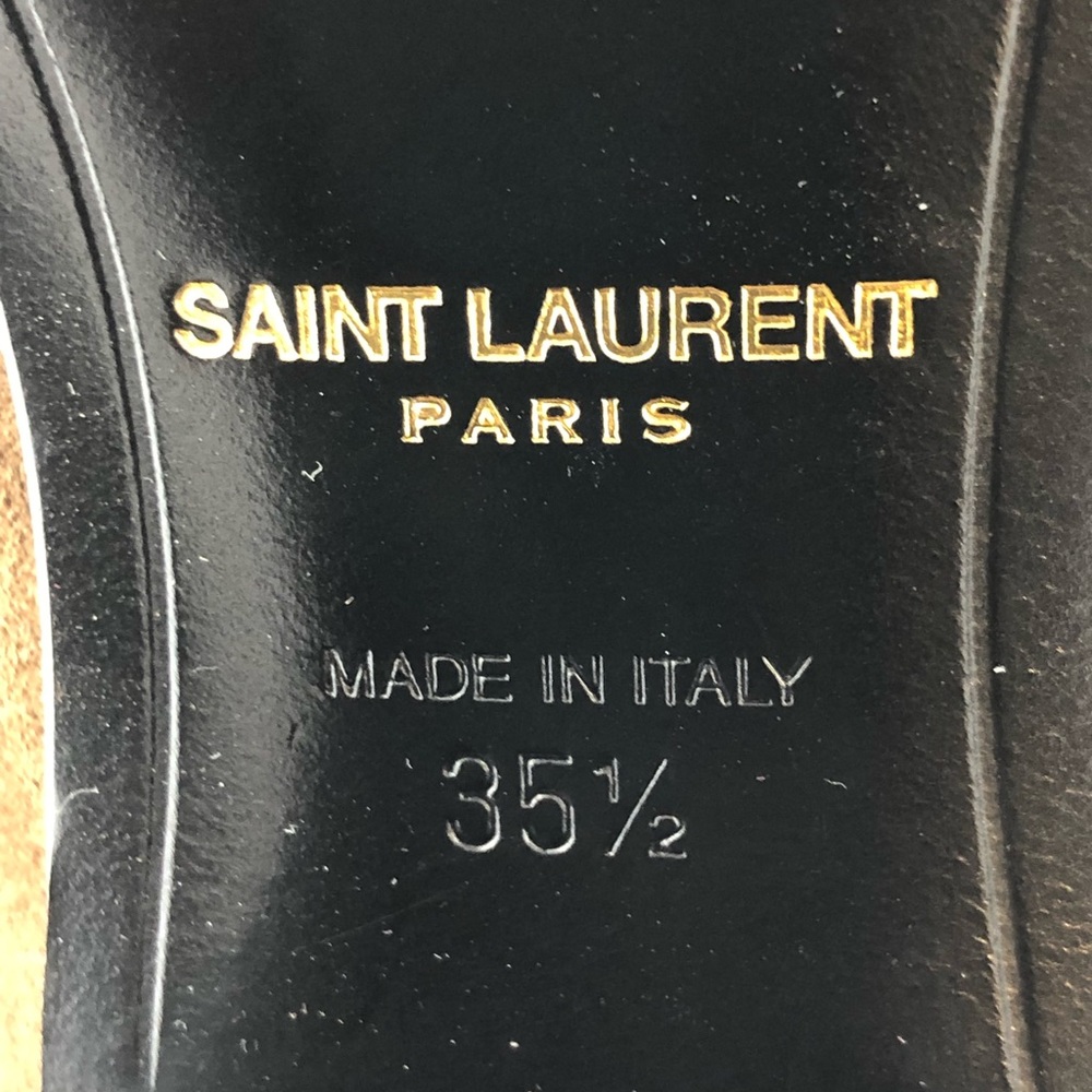 Saint Laurent, Brown Suede Ankle Boots, EU 35.5 - Picture 9 of 10